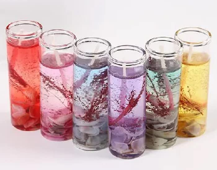 ME & YOU Aromatic Glass Bottle Candles | Gel Candles for Home & Room Decor - Smokeless, Pack of 6-picture-41