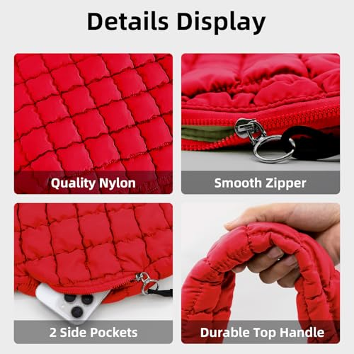 Bolso Tote acolchado grande para mujer miniatura 5