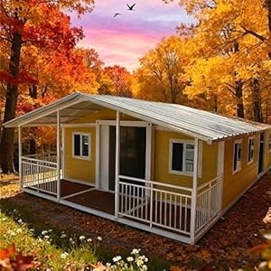 Modern Foldable Mobile Tiny Home Prefab House Folding Prefabricated Home with 3 Bedroom Full Equipped Bathroom Kitchen Container House for Adults Living Steel Frame Hotel Room