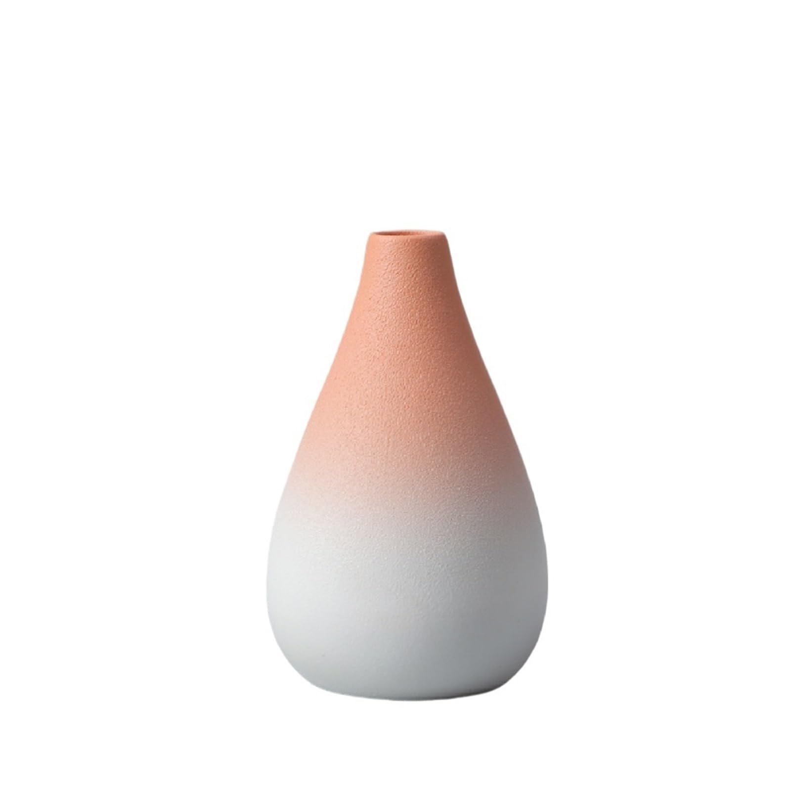 Geometric Vases Ceramic Small Flower Vase Home Decoration Crafts Tabletop Ornament Simplicity(Green)