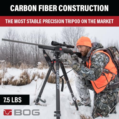 Image of BOG DeathGrip Hunting Tripod, 7 inch-59 inch, Lightweight, Gun Clamp, Shooting Rest