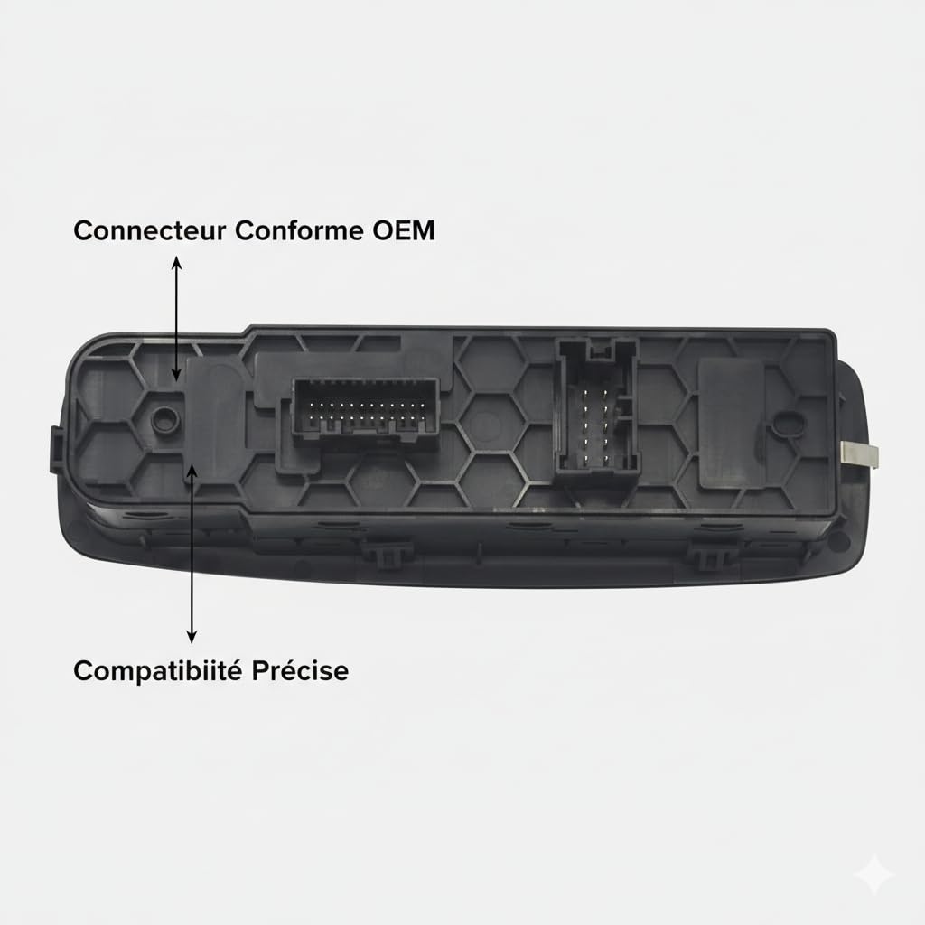 Compatibile con Renault 254012952R - Interruttore alza-vetro conduttore sinistro, per Megane 4, Scenic 4, Kadjar, Talisman, sostituisce OE 254012952R