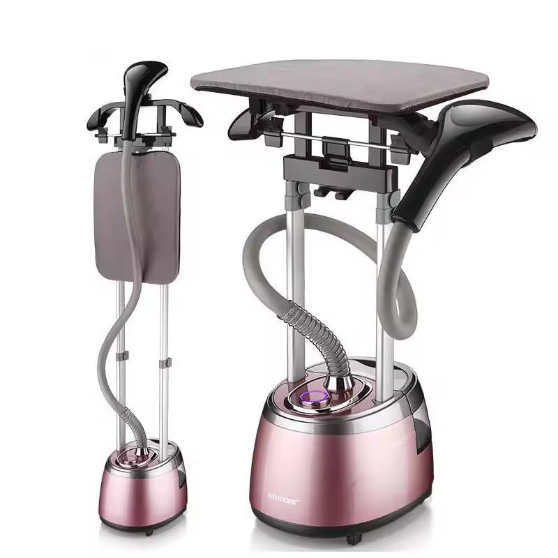 Breakodeโข Garment Steamer for Clothes, Adjustable Height with Hanger 2000W, Steam Iron 40 Second Heating Time, Detachable Ironing Board, Sanitized Garment, Heat Insulated Steam Hose