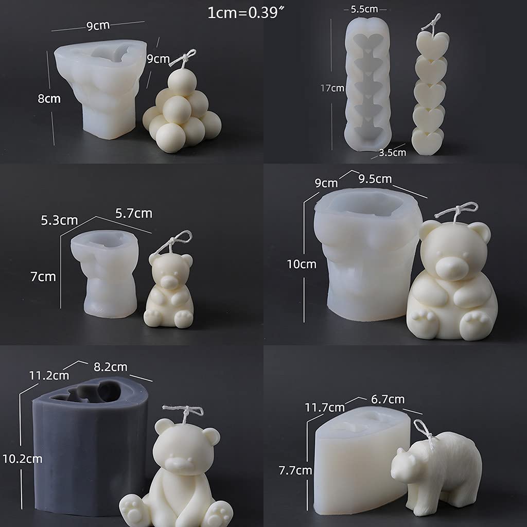 Molde de silicona multiescena hecho a mano para jabones, aromaterapia, velas, proyectos de manualidades