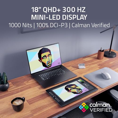 Image of Razer Blade 18 Gaming Laptop: NVIDIA GeForce RTX 4090 - Intel Core i9 14900HX 14th Gen CPU - 18 inch QHD+ 300 Hz Mini LED Display - 32GB RAM - 2TB SSD - Thunderbolt 5 - Chroma RGB - Snap Tap