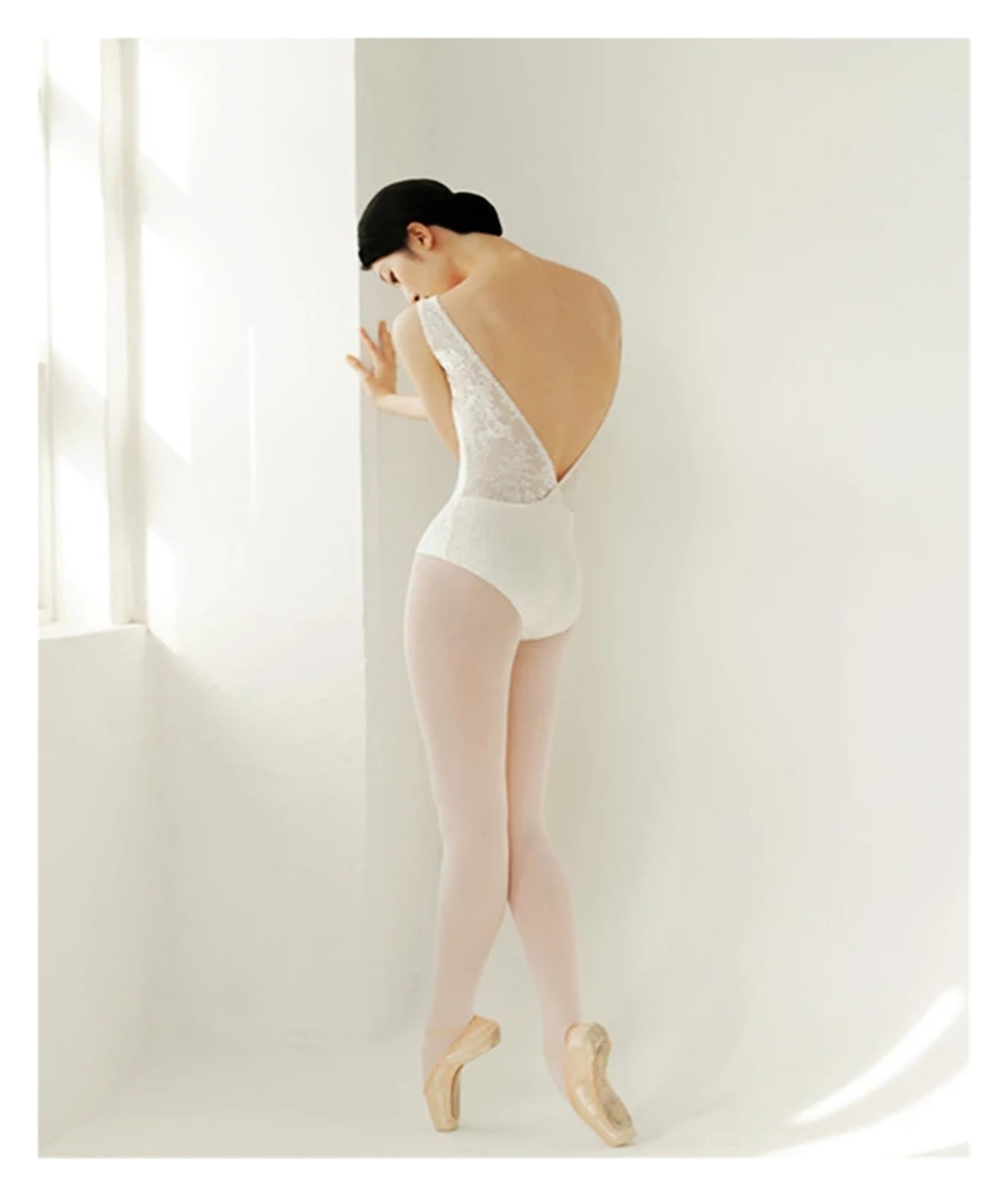 Maillot Ballet Leotardo de Ballet for Mujer, Elegante, de Encaje, for práctica en Equipo, Gimnasia, Baile, Yoga y Ballet.(S)
