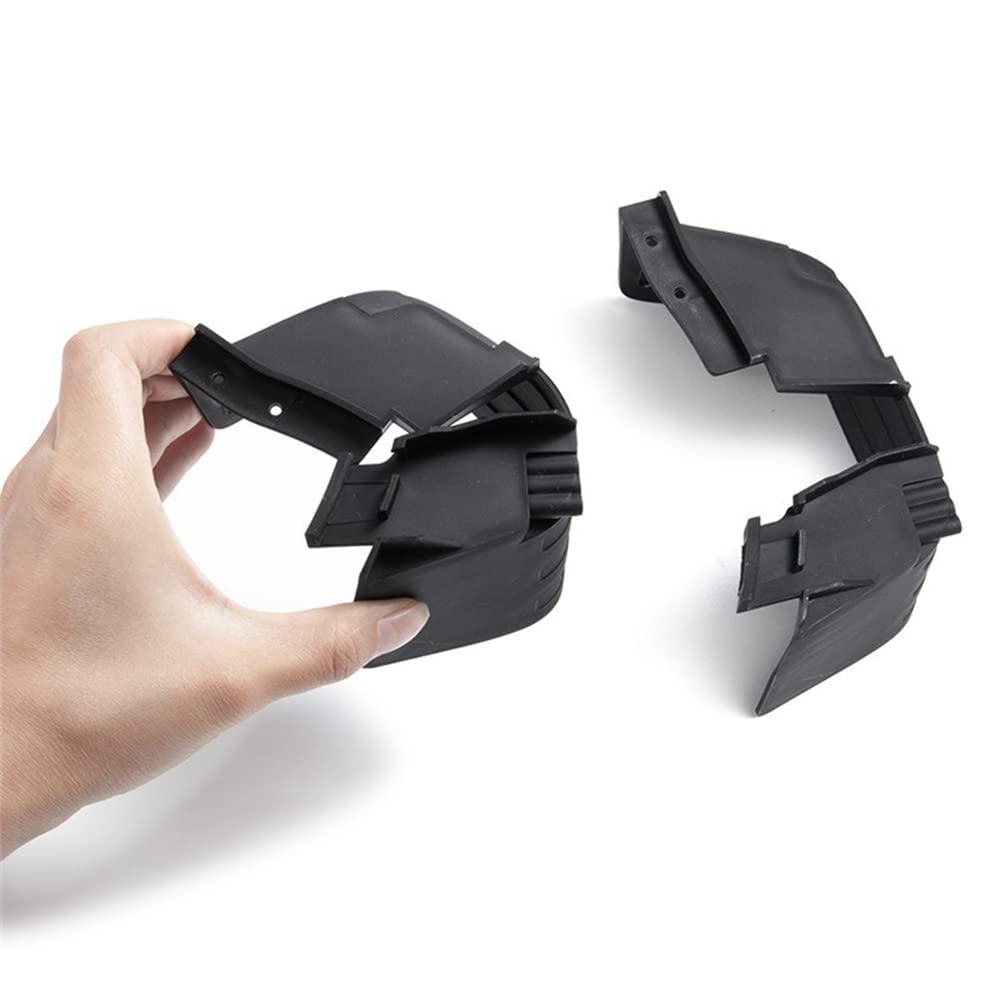 Parafango anteriore e posteriore plastica nera per 1/10 RC Crawler SCX10 II 90046 90047 parti di aggiornamento