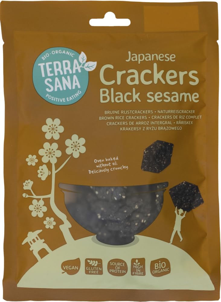 Naturreiscracker mit schwarzem Sesam 18 x 60 g