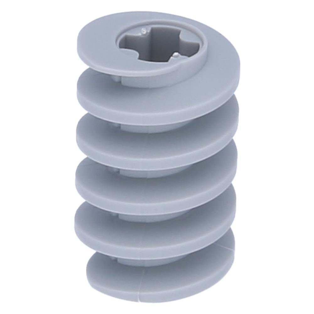 LEGO 5 x Technic, Gear Worm Screw, Long, Axle Opening Type Light Bluish Gray