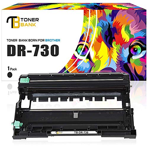 Toner Bank Compatible Drum Unit Replacement for Brother DR730 DR 730 for Brother HL-L2350DW HL-L2370DW HL-L2370DWXL HL-L2390DW HL-L2395DW DCP-L2550DW MFCL2710DW MFCL2750DW MFCL2750DWXL(Black, 1Pack)