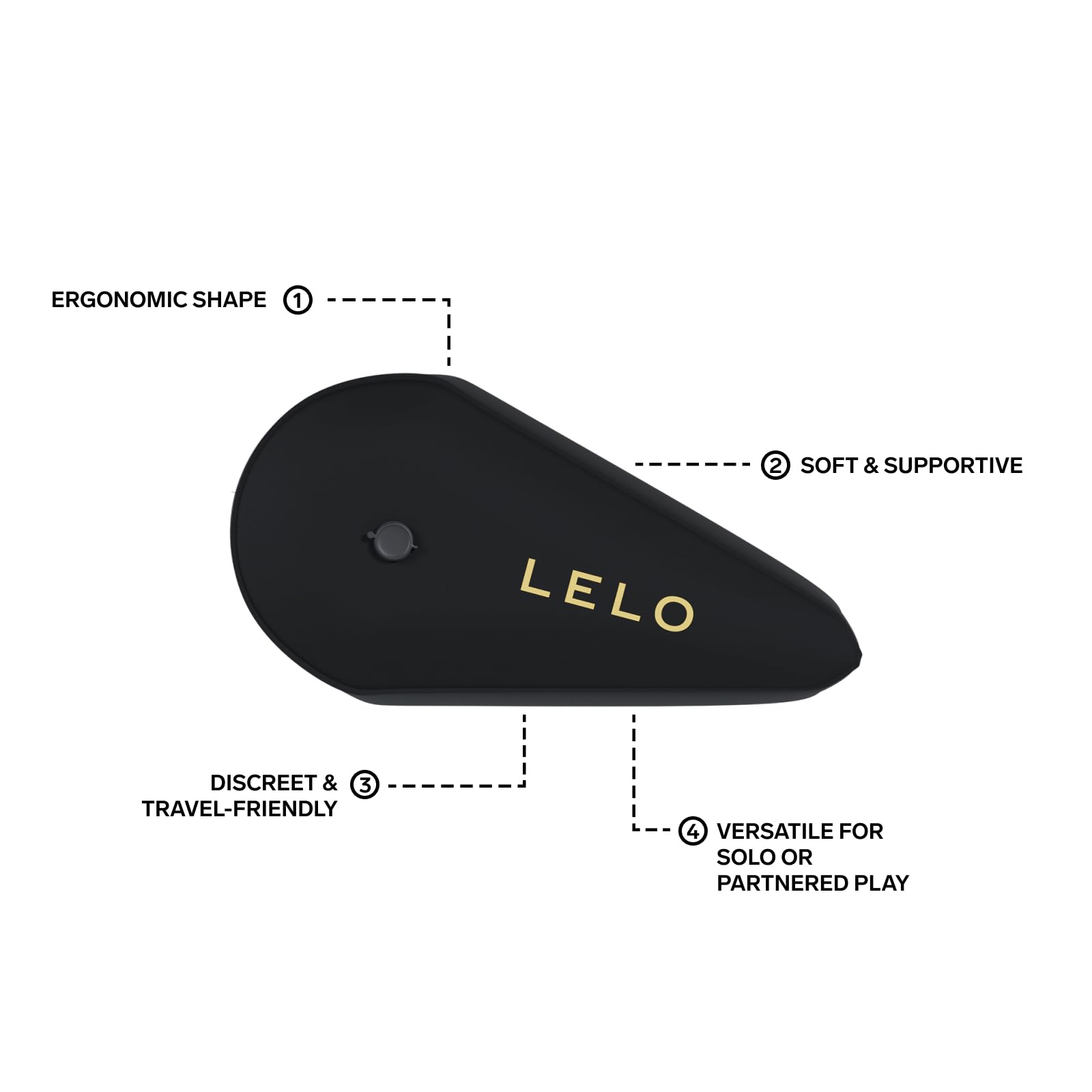 ALMOHADA ÍNTIMA LELO, Almohada Inflable de Apoyo, Cojin para Relaciones Intimas Perfecta para Disfrutar a Solas o en Pareja, Cojin Sexuales Convertible
