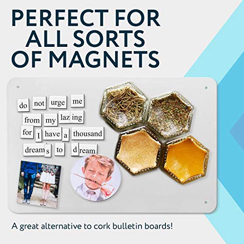 Impresa Magnetic Board For Wall - Dry Erase Board For Office, Home, Kitchen, And Classroom- Great For All Types Of Magnets - Powder Coated Steel (17.5 X 12 In) #TOP2