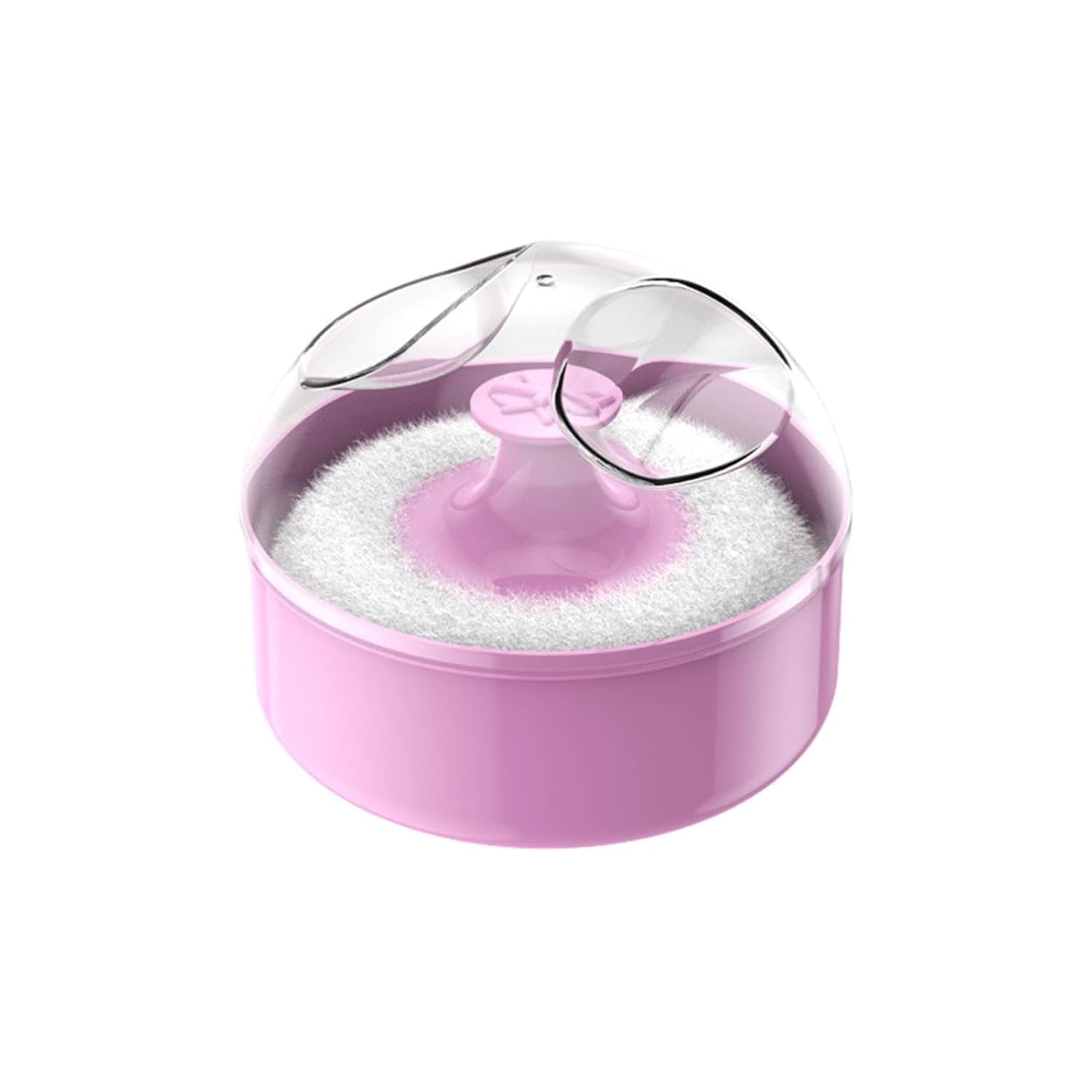 2025 ﻿Soft Body Powder Puff with Hygienic Dustproof Container - Portable Empty Powder Dispenser & Puff Holder for Smooth Application, Compact for