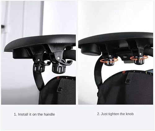 Miniatura 3 de Leadigol Bandeja de aperitivos para cochecito con soporte para tazas, mesa de cena para cochecitos de bebé, práctica bandeja para cochecito,