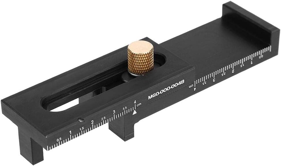 Woodworking Gaps Gauge, Aluminum Saw Seam Gauge Gaps Slots Adjuster 5-40mm, Tenon Groove Spacing Feeler Ruler Depth Measuring Sawtooth Ruler T2