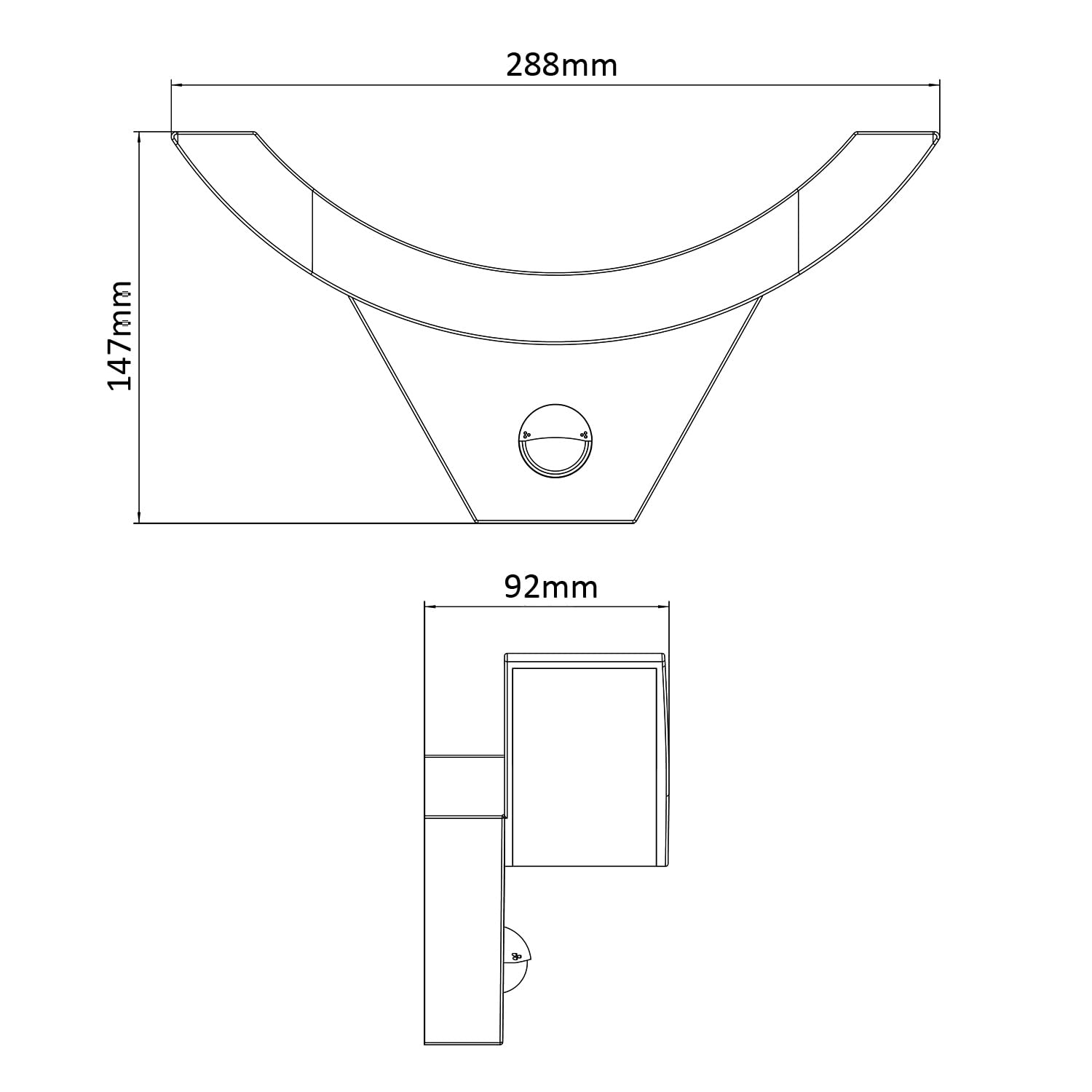 Maclean MCE290 dekoracyjna lampa LED z czujnikiem ruchu na podczerwień, lampa ścienna, oświetlenie wewnętrzne, oświetlenie zewnętrzne, 800 lm, 10 W, IP54, wodoszczelna (4)