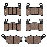 SOLLON Front and Rear Brake Pads for Honda CBR600 RR 2003-2004 CBR 600 F1 F2 F3 F4 F4i F5 F6 Sport 1999-2007 CBR900RR Fireblade 1998-2003 CBR954 RR 2002-2003 CBR929 RR 2000-2001