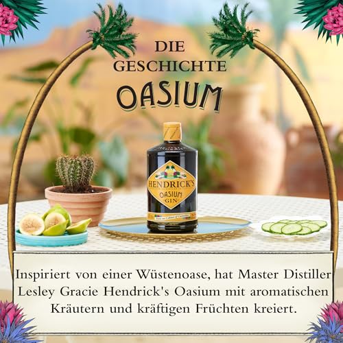 Hendrick´s Oasium Gin, Limited Release, 70cl - mit aromatischen Kräuternoten und spritzigen Zitrusaromen - ein milder und erfrischend einzigartiger Genuss