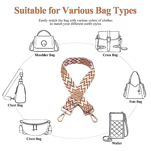 Image of Long Keeper Wide Purse Strap - Adjustable Shoulder Strap Crossbody Handbag Replacement Bag Strap Guitar Straps