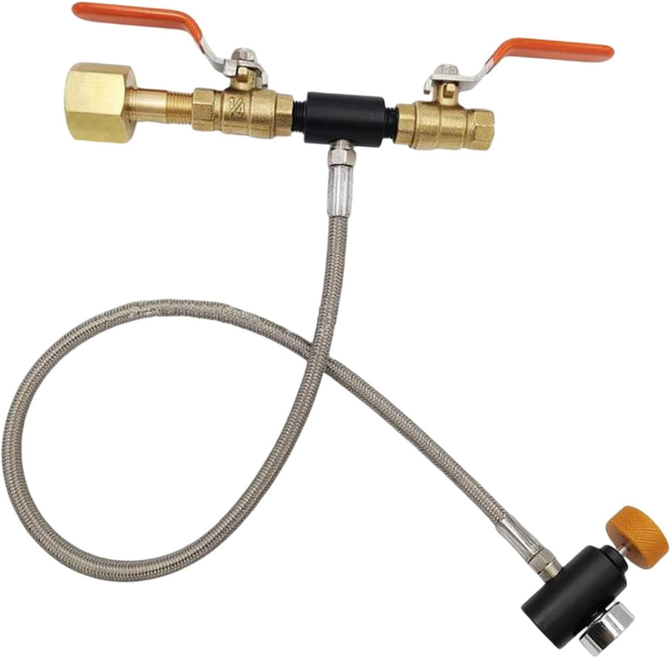 Cga320 CO2 Cylinder Refill Adapter Connector Kit for Soda Maker Tank Parts, 24 inches
