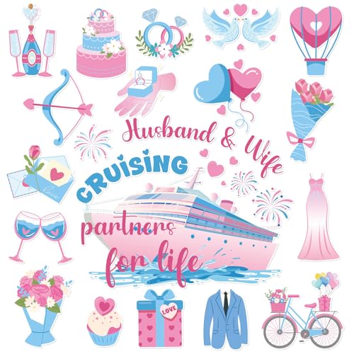 18 imanes decorativos para puerta luna de miel