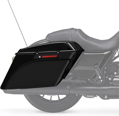 Miniatura 6 de XFMT Alforjas extendidas de 5 pulgadas con cierres de tapa, llaves para Harley Touring FLH FLT Electra Glide Road King Ultra Street Glide 1994-2013