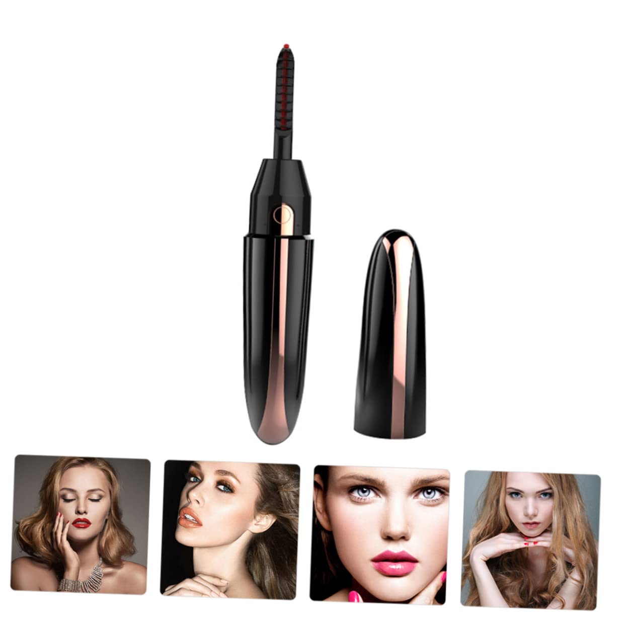 Healeved Rizador De Pestañas Eléctrico Con Calefacción 3 Juegos Pinza Rizadora Para Mujer Herramienta De Belleza Recargable Diseño De Rollo Radian