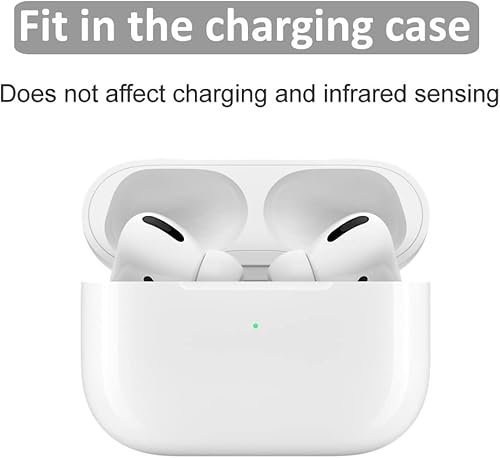 Miniatura 3 de 3 pares compatibles con AirPods Pro 1st 2nd Ear Tips Buds, auriculares de goma de silicona de repuesto de gran tamaño, accesorios de gel compatibles