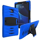 KIQ Samsung Galaxy Tab E 9.6" SM-T560 Case, Shockproof Heavy Duty Military Armor Hybrid Case Cover R