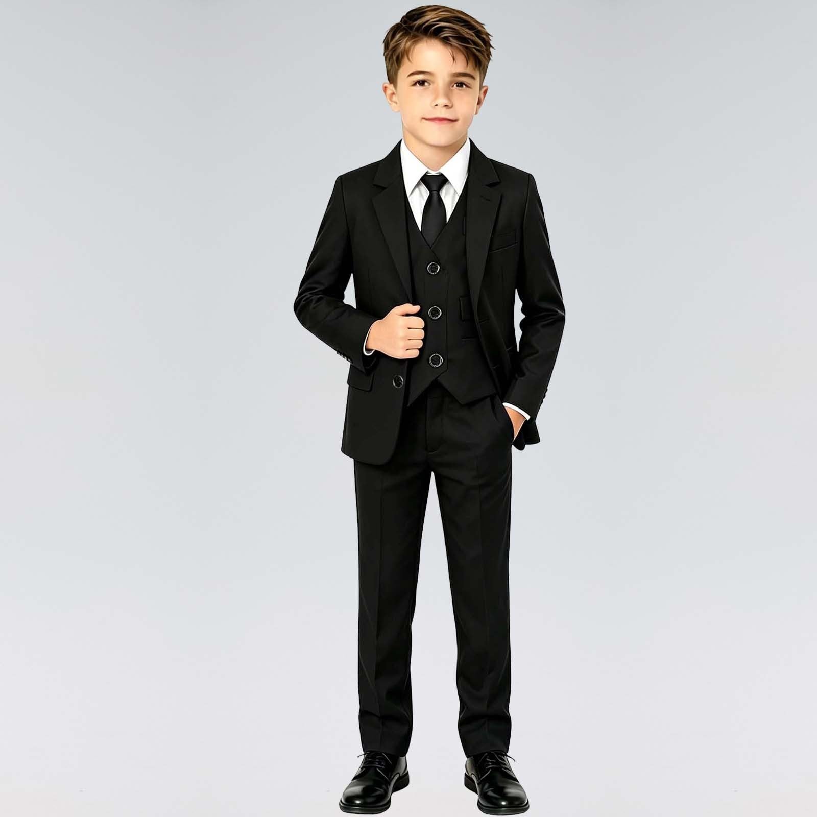 Giacca e Pantaloni Eleganti per Bambino, Completo Formale, Ideale per Cerimonie e Occasioni Speciali.