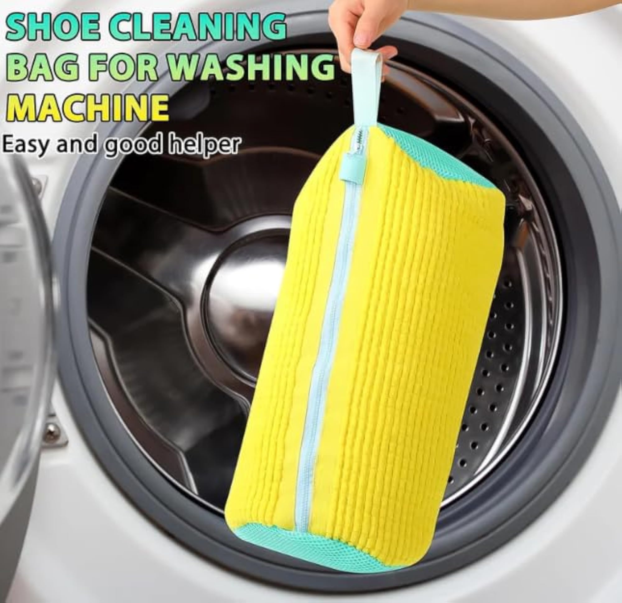 Shoe Washing Machine Bag with 360° Deep Cleaning Design