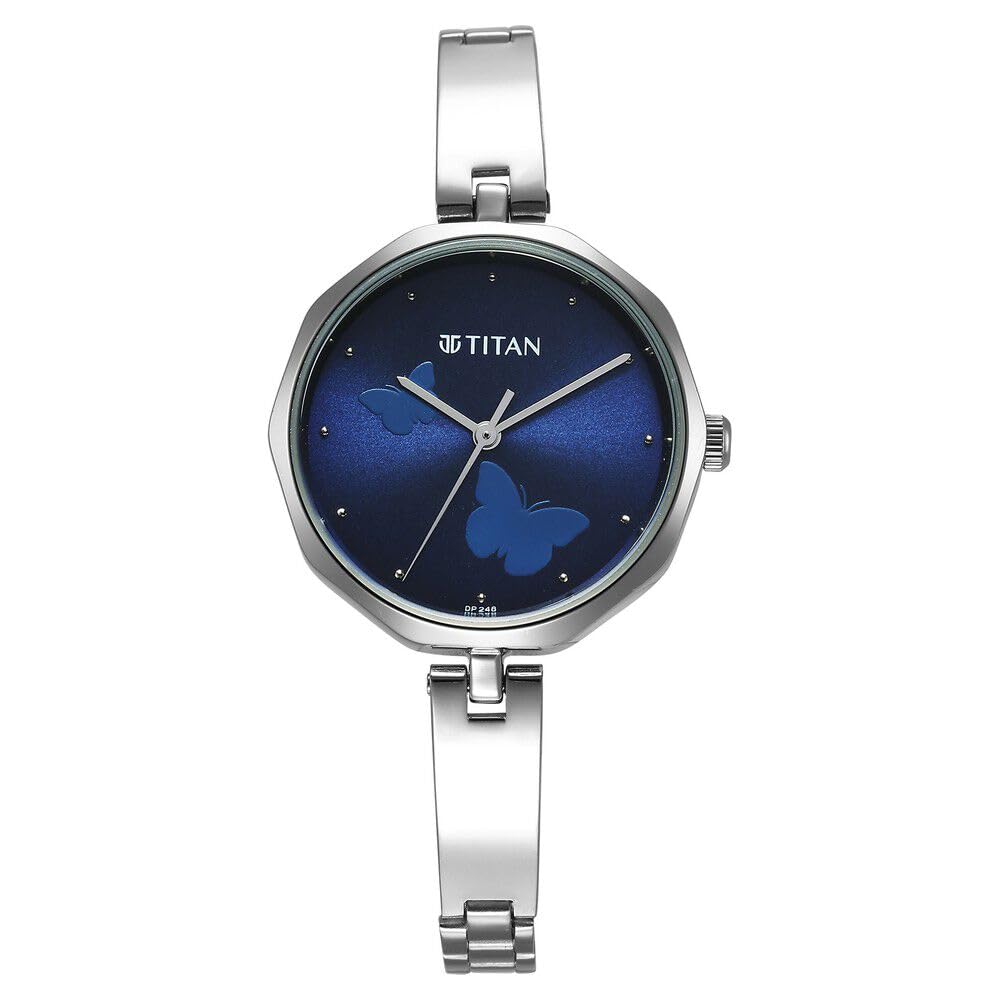Titan Karishma Quartz Analog Blue Dial Stainless Steel Strap Watch for Women-2702SM02 (B0CRH99S9R) Amazon Price History, Amazon Price Tracker