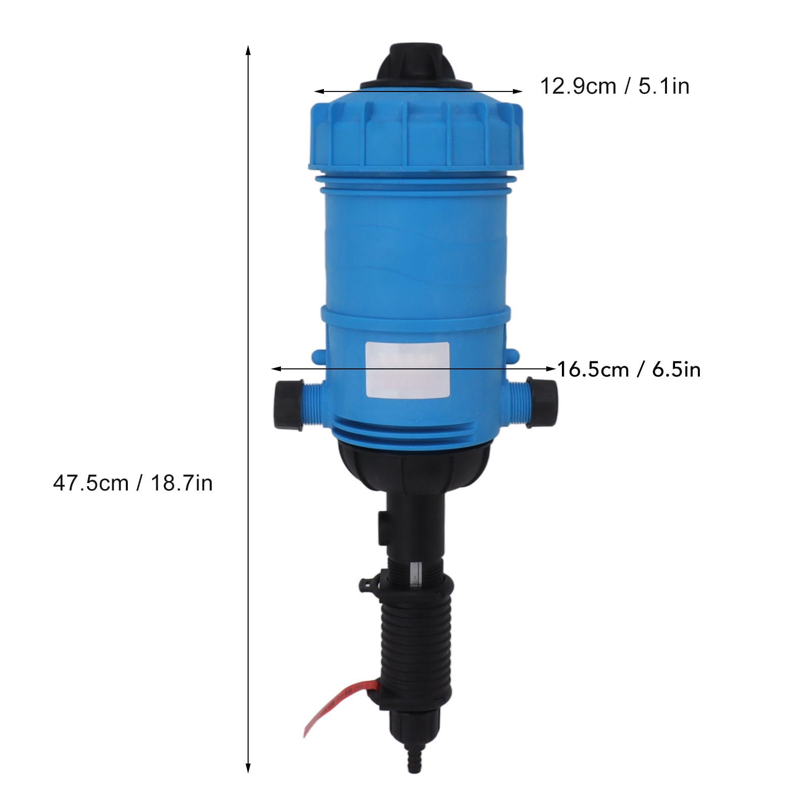 Inyector de Fertilizante de Rosca Hembra G3/4, Bomba Proporcional Híbrida Automática 1:100-1:10, Bomba Dosificadora Ajustable Alimentada por Agua, para Industria, Jardín, Ganadería (R2504)