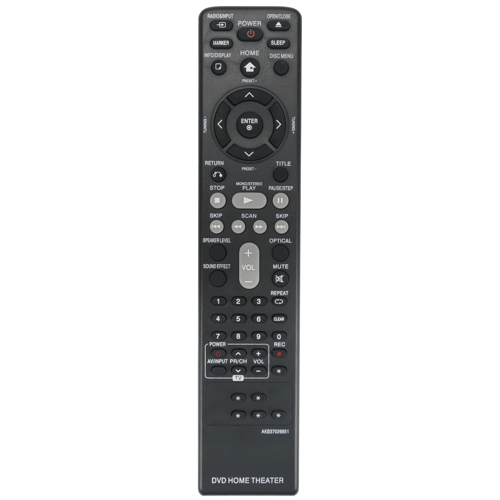 ALLIMITY New AKB37026851 Remote Control compatible with LG DVD Home Theater System DH6230S S63T1-C S63T1-W S63S1-S HT806TGW SH86TG-S SH86TG-C SH95TA-W HT806TQ SH86TQ-S SH86TQ-C SH95TA-W W86