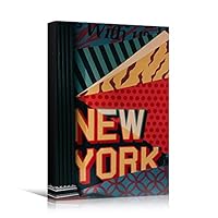 Canvas Wall Art Painted Words Bedroom Industrial Inspirational Modern Art Multicolor Neon Photography Quotes Urban - 12x18 inches