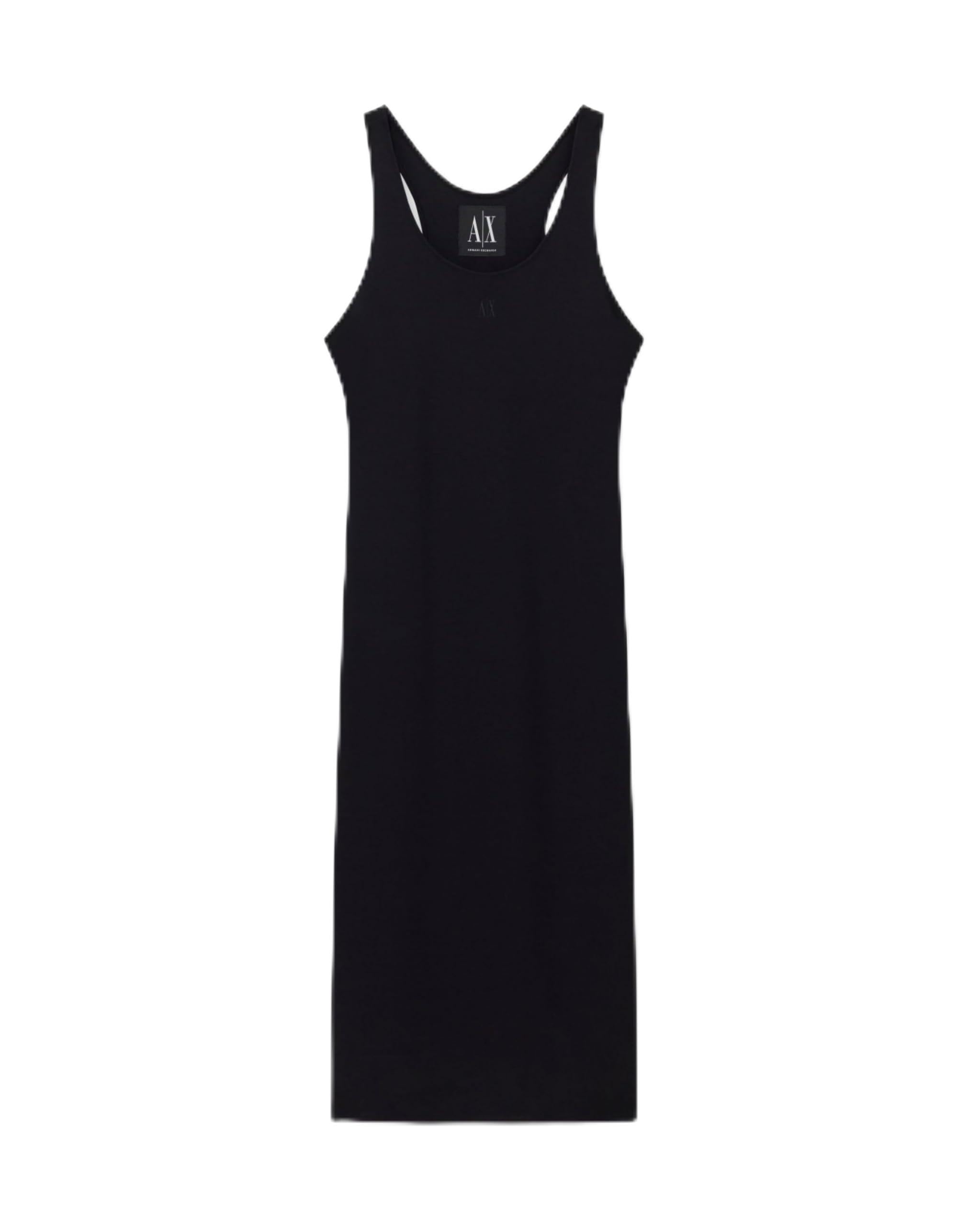 Armani Exchange Women's Icon Project, Tank Dress, Small Logo Embroidery, Dress, White, XL