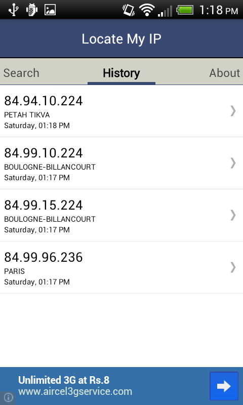 Locate My IP - App on Amazon Appstore