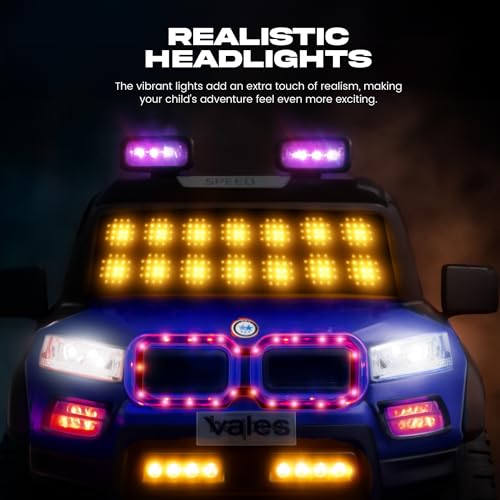 Image of Baybee Bumpy 4x4 Battery Operated Jeep for Kids, Ride on Toy Kid Car with RGB Windshield Light & Music | Baby Big Battery Cars | Electric Jeep Car for Kids to Drive 2 to 6 Years (Blue)