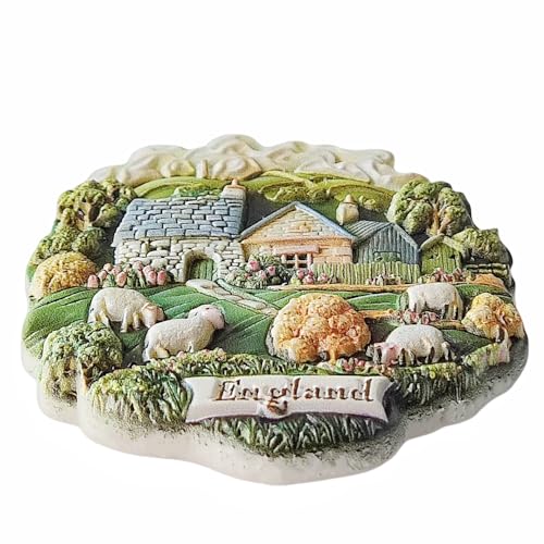 Imán decorativo para nevera 3D souvenir Inglaterra UK miniatura 2
