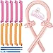 Produktbild Lockenwickler über Nacht, Locken Nudeln Haare, Heatless Hair Curling Wrap Kit, Lockenwickler Hitzefrei Große Locken, Langes Haar Curler Spiral Styling Kit, Wave Formers über Nacht (10 Stück/45 Cm)