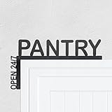 'Elegant Pantry Signs for Door Corner and Topper Decor - Versatile, Durable, and Waterproof 9.6''x5.3'' Decorative Plaque（left） '
