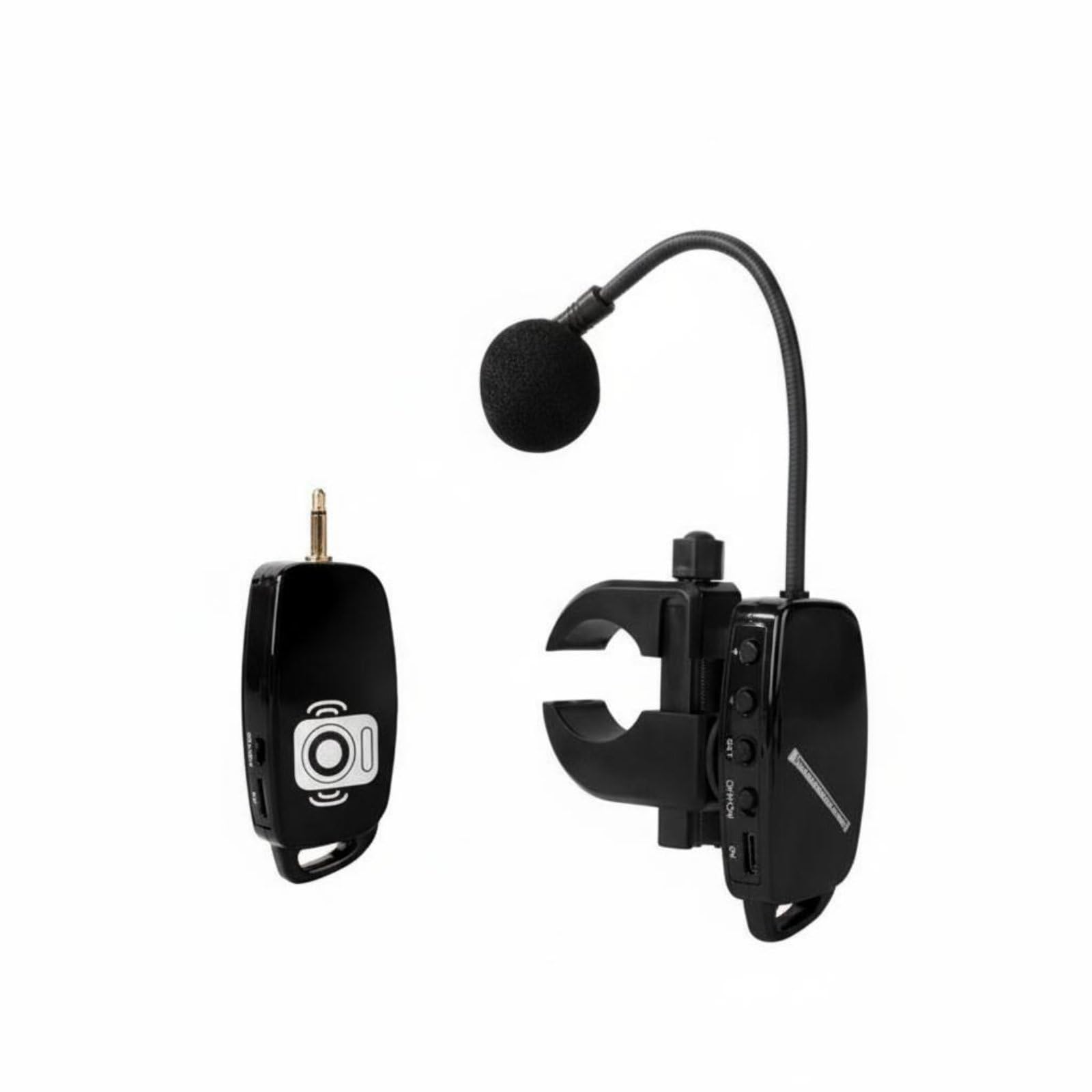 High-Fidelity Sound Wireless Flute Audio Pickup Rechargeable Extended-Life Battery Wind Instrument Pickup System Noise Reduction Attachable Instrument Audio Pickup Low Latency for Musicians-image-0