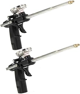 2 Pack Pu Expanding Caulking Gun Aluminum Caulking Foam Gun Foam Sprayer PU Grade Expanding Spray Application Applicator Foaming Gun