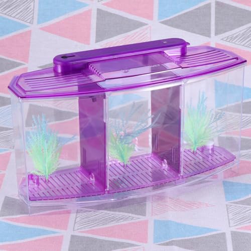 Aquarium pour poissons rouges compact triple compartiment installation facile