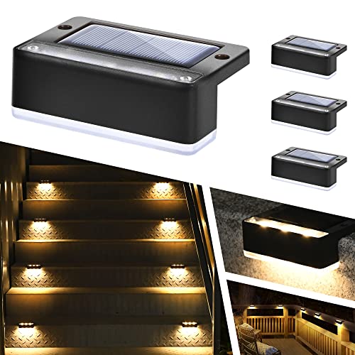 SOLPEX ソーラーデッキライト屋外 4パックソーラーステップライト IP67...