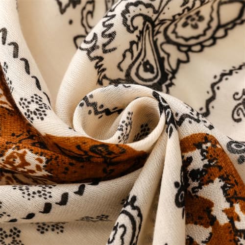 Soft Scarf for Women Girls Boho Large Lightweight Scarves Shawls Wraps for Four Seasons 70 x 35 inches4