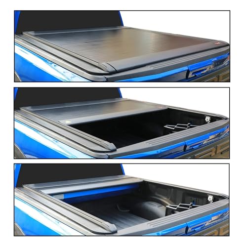 Couvre-benne rigide rétractable électrique Chevy Silverado protection benne 3 volets - 3