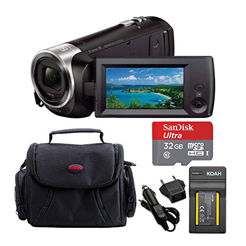 Sony Hd Handycam Camcorder (Black) Bundle 32Gb Memory Card, Batteries, And Case (4 Items) #TOP28