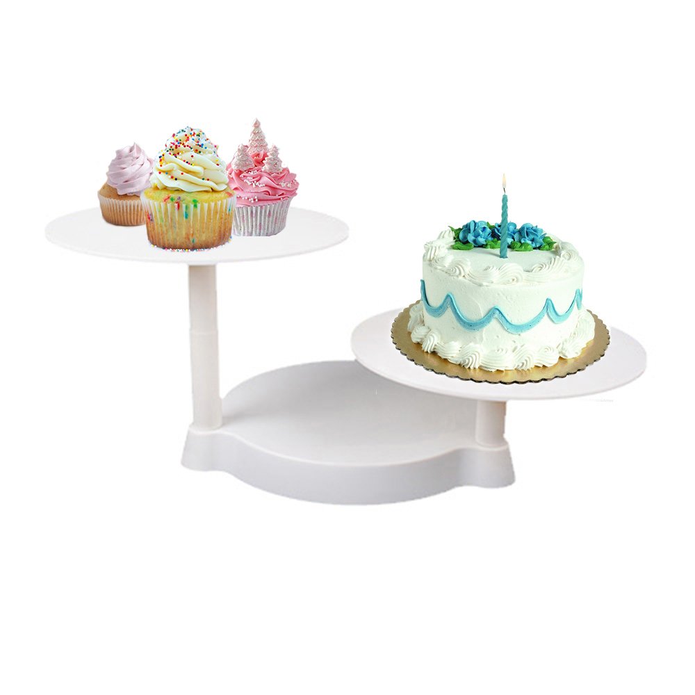 YAOBLUESEA Cake Stand 3 Tier Cupcake Stand Party Wedding Cake display Stand Ø 27.5 cm /10.83 inch