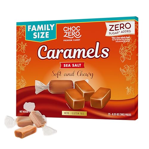 ChocZero Sugar Free Caramels - Keto Caramel Candy - All Natural, Classic Candies - Low Carb Snack...